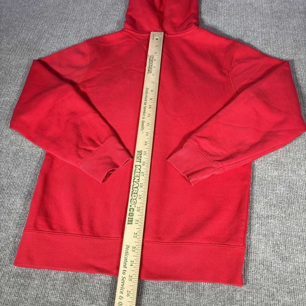 GAP Kids Hoodie Sweatshirt Youth 2XL Full Zip Red Fleece Embroidered Logo Y2K - Picture 8 of 8